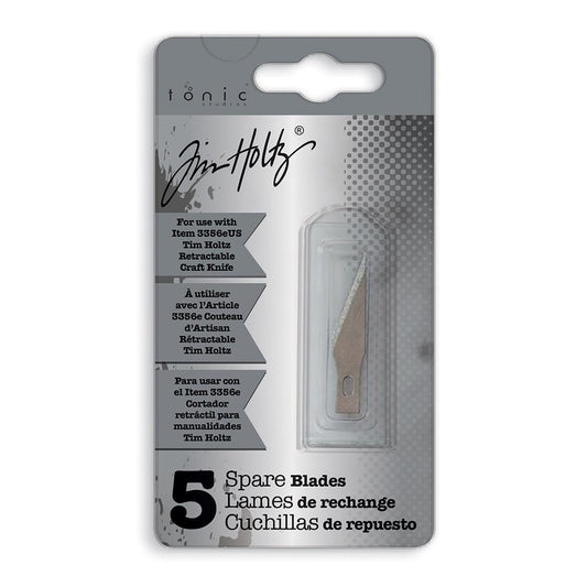 TIM HOLTZ RETRACTABLE CRAFT KNIFE REFILL BLADES 5 PK - TONIC STUDIOS