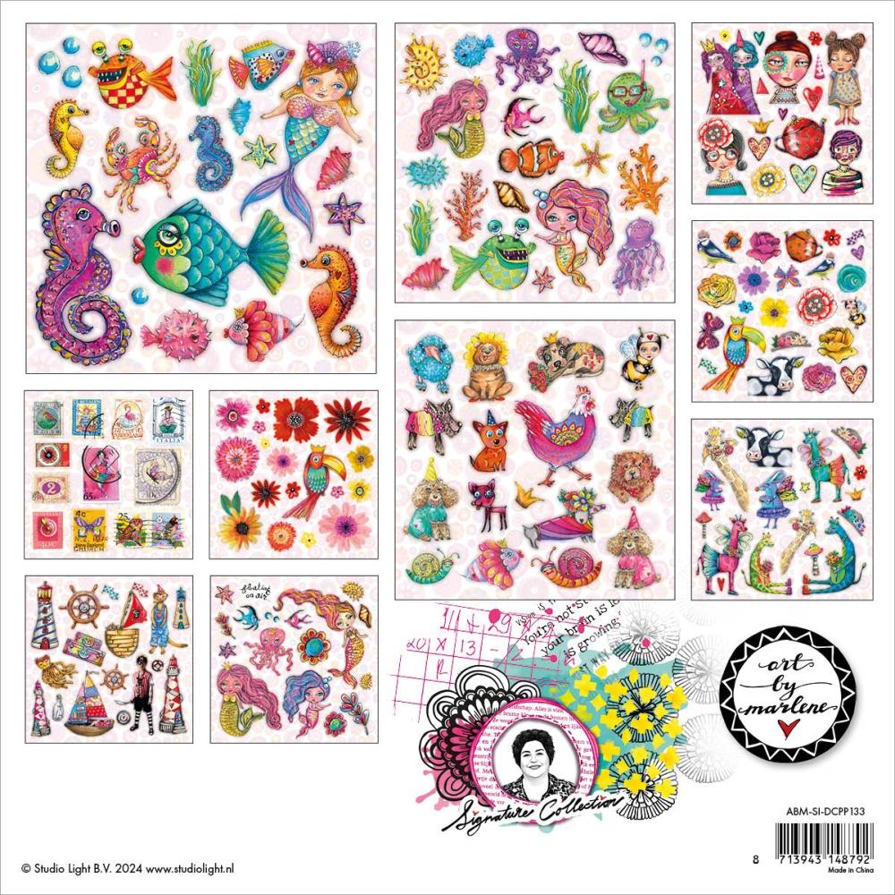 ART BY MARLENE SIGNATURE COLLECTION 8" X 8" PAPER PAD