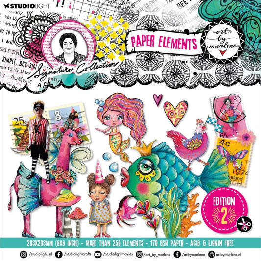 ART BY MARLENE SIGNATURE COLLECTION 8" X 8" PAPER PAD