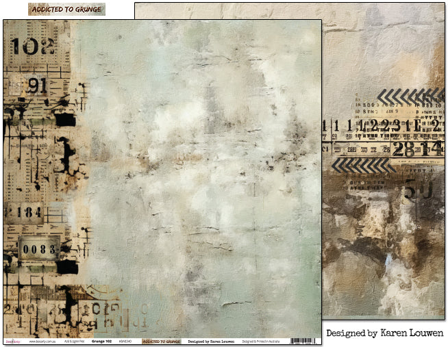 ADDICTED TO GRUNGE 12" X 12" COLLECTION PACK - BEE ARTY