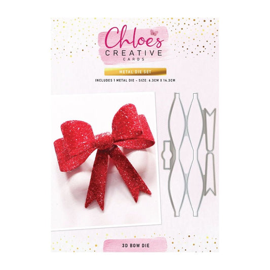 CHLOES CREATIVE CARDS METAL DIE SET - 3D BOW DIE