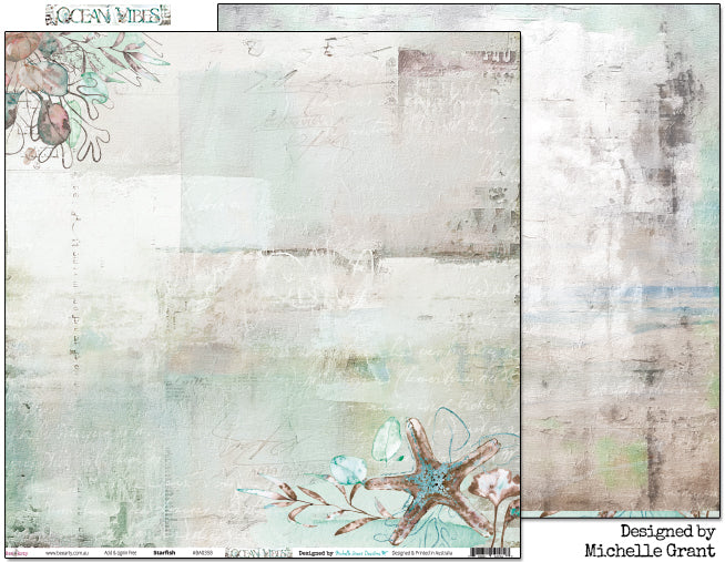 OCEAN VIBES 12" X 12" COLLECTION PACK - BEE ARTY