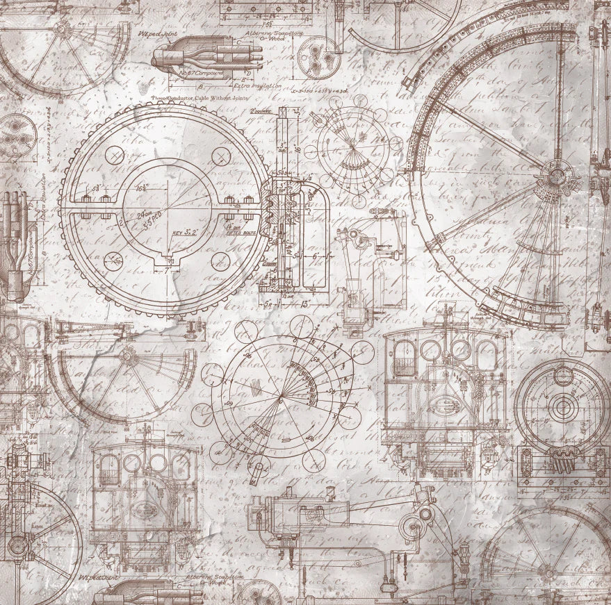 STEAMPUNK PETS 12" X 12" MINI PAPER COLLECTION PACK - BEE ARTY
