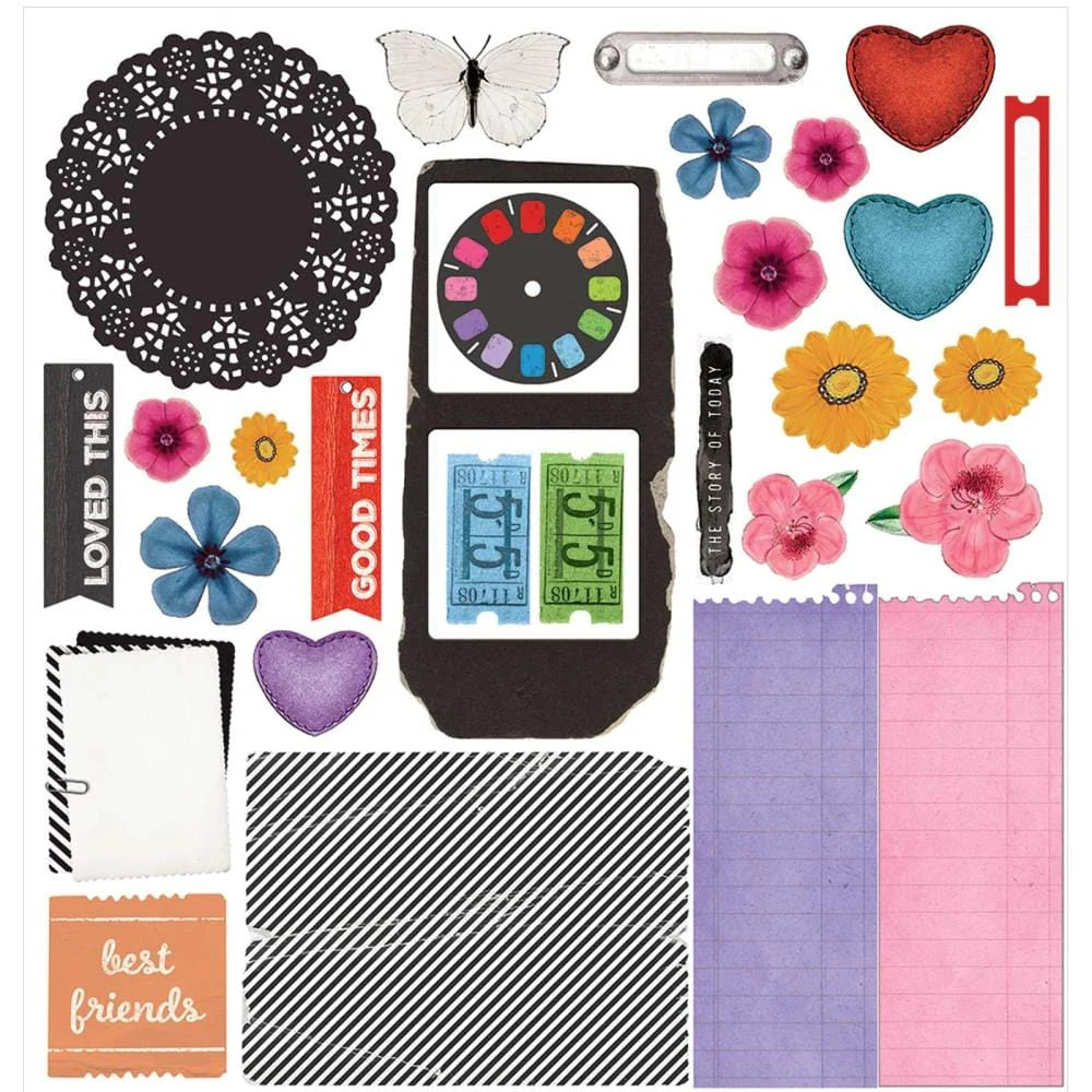 SPECTRUM GARDENIA PAINTED FOUNDATIONS 12" X 12" COLLECTION PACK - 49 AND MARKET