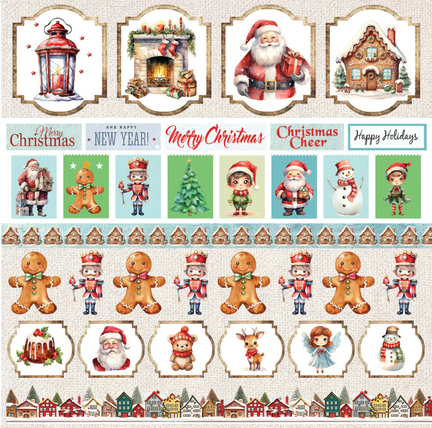 CHRISTMAS CHEER 12" X 12" MINI PAPER COLLECTION PACK - BEE ARTY