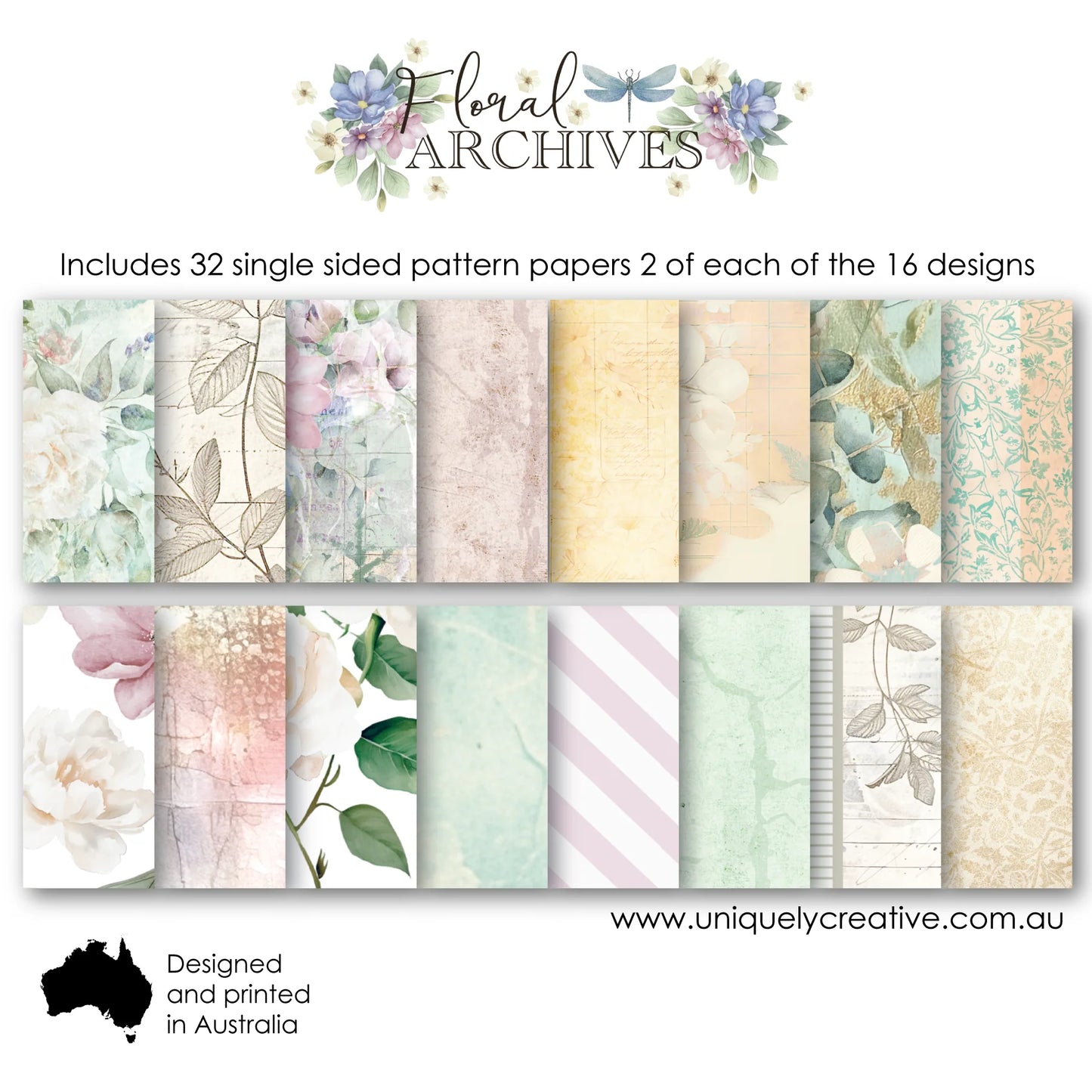 FLORAL ARCHIVES 6" x 6" COLLECTION PACK