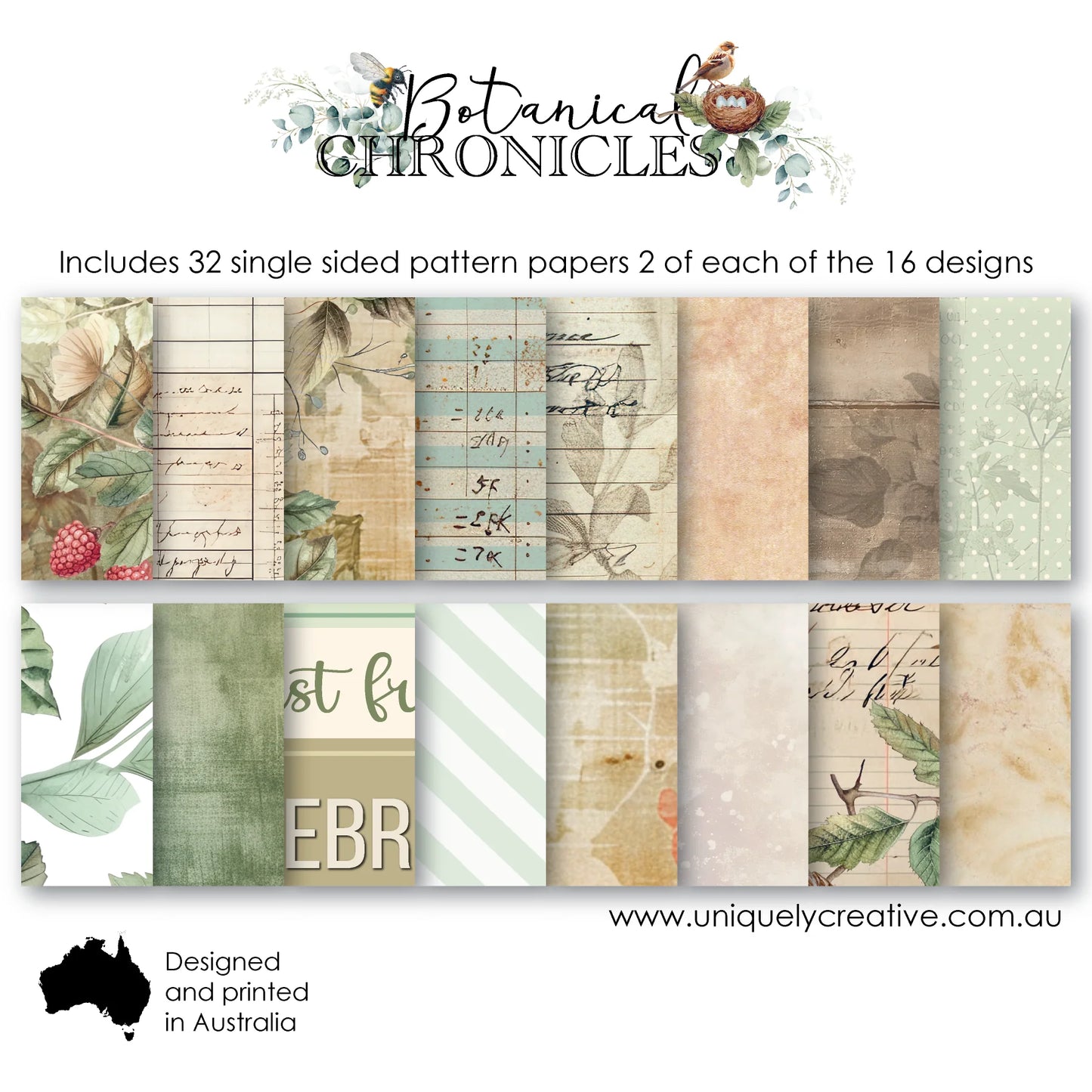 BOTANICAL CHRONICLES 6" x 6" COLLECTION PACK