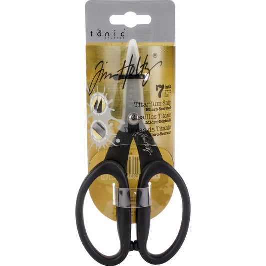 TIM HOLTZ NON STICK TITANIUM MICRO SERRATED SNIPS 7"