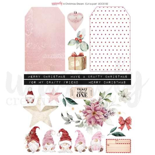 A CHRISTMAS DREAM CUT-A-PART SHEET