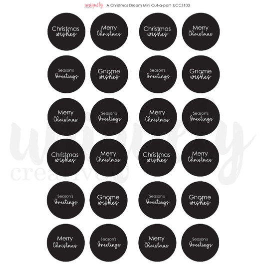 A CHRISTMAS DREAM CUT-A-PART SHEET MINI