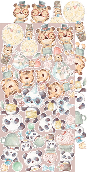 SAFARI FRIENDS EXTRAS SET - BOY - BY CRAFT O'CLOCK