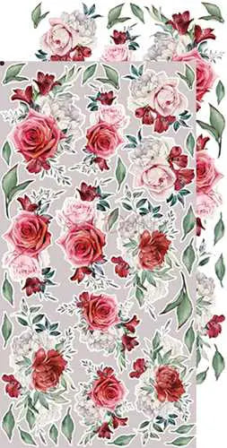 VINTAGE LOVE EXTRAS SET - FLOWERS - BY CRAFT O'CLOCK