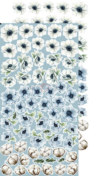 WINTER MORNING - FLOWERS - EXTRAS SET BY CRAFT O'CLOCK