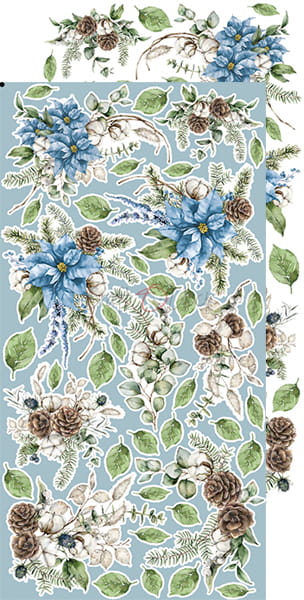 WINTER MORNING - FLOWERS - EXTRAS SET BY CRAFT O'CLOCK