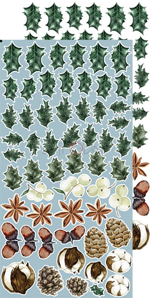 WINTER MORNING - FLOWERS - EXTRAS SET BY CRAFT O'CLOCK