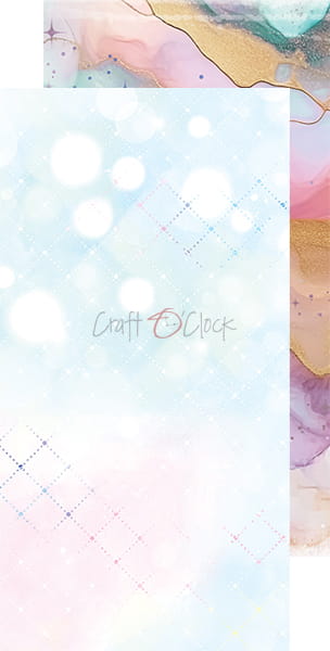 UNICORN SWEET SET OF BASIC PAPERS - CRAFT O'CLOCK