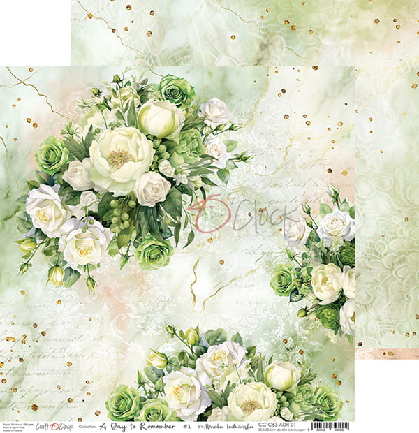 A DAY TO REMEMBER 12" X 12" SET OF PAPERS