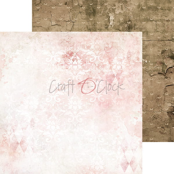 GIRL & CURL 8" X 8" MINI SET OF BASIC PAPERS - CRAFT O'CLOCK