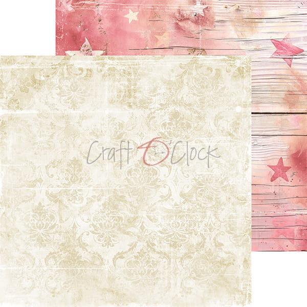 GIRL & CURL 8" X 8" MINI SET OF BASIC PAPERS - CRAFT O'CLOCK