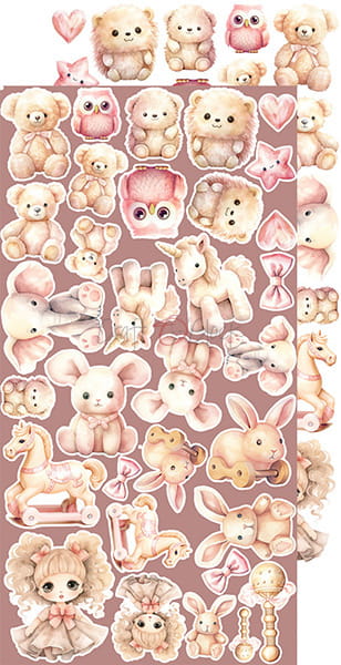 GIRL & CURL - BABY GIRL - EXTRAS SET BY CRAFT O'CLOCK