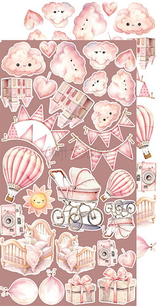 GIRL & CURL - BABY GIRL - EXTRAS SET BY CRAFT O'CLOCK