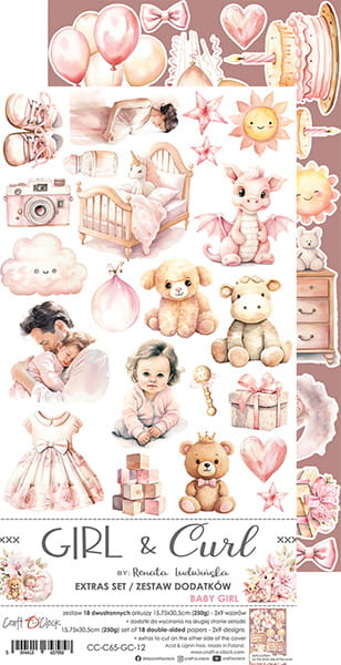 GIRL & CURL - BABY GIRL - EXTRAS SET BY CRAFT O'CLOCK