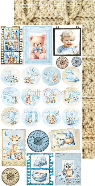 BOY & TOY - FLOWERS & MY FIRST YEAR - EXTRAS SET BY CRAFT O'CLOCK