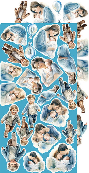 BOY & TOY - BABY BOY - EXTRAS SET BY CRAFT O'CLOCK