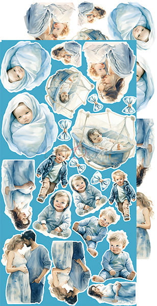 BOY & TOY - BABY BOY - EXTRAS SET BY CRAFT O'CLOCK