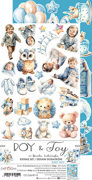 BOY & TOY - BABY BOY - EXTRAS SET BY CRAFT O'CLOCK
