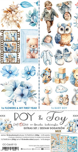 BOY & TOY MIXED EXTRAS SET BY CRAFT O'CLOCK