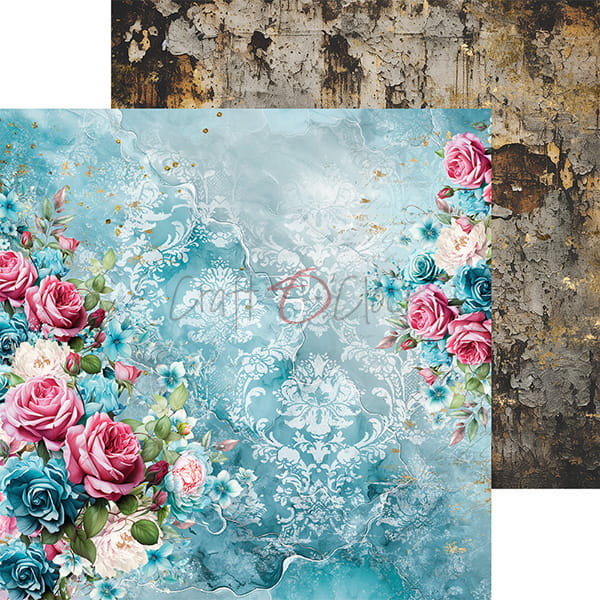 SOULFLOWERS 8" X 8" MINI SET OF PAPERS - CRAFT O'CLOCK