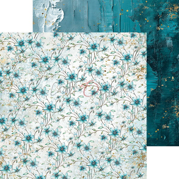 SOULFLOWERS 8" X 8" MINI SET OF PAPERS - CRAFT O'CLOCK