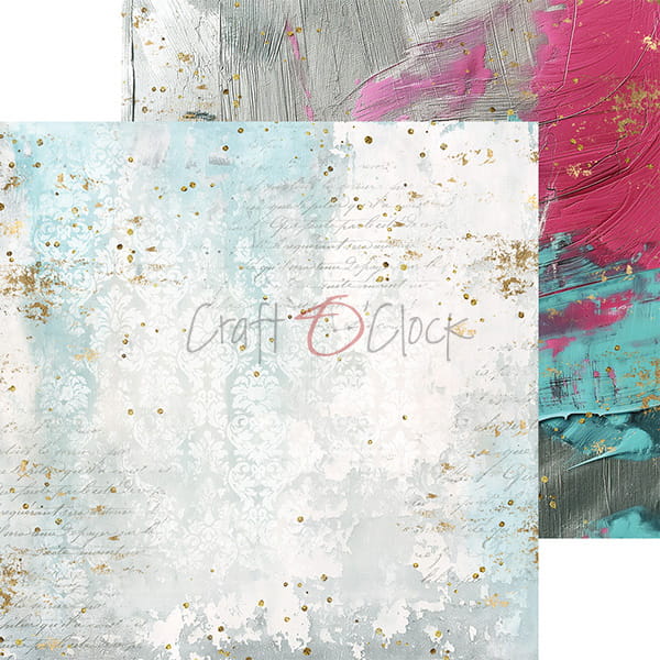 SOULFLOWERS 8" X 8" MINI SET OF BASIC PAPERS - CRAFT O'CLOCK