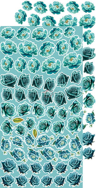 SUNSET MOOD EXTRAS SHEET #1 - FLOWERS & MORE - BY CRAFT O'CLOCK