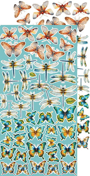 SUNSET MOOD EXTRAS SHEET #6 - FLOWERS & MORE - BY CRAFT O'CLOCK