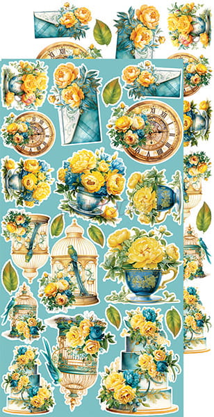 SUNSET MOOD EXTRAS SHEET #8 - FLOWERS & MORE - BY CRAFT O'CLOCK
