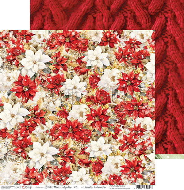 CHRISTMAS EVERYWHERE 12" X 12" SET OF PAPERS - CRAFT O'CLOCK