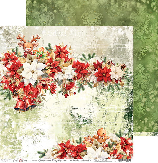 CHRISTMAS EVERYWHERE 12" X 12" SET OF PAPERS - CRAFT O'CLOCK