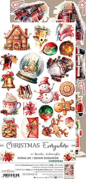 CHRISTMAS EVERYWHERE - CHRISTMAS - EXTRAS SET BY CRAFT O'CLOCK