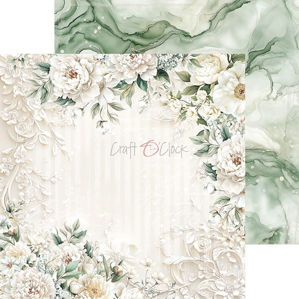 CHERISHED MEMORIES 8" X 8" MINI SET OF PAPERS - CRAFT O'CLOCK
