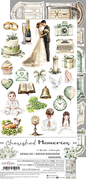 CHERISHED MEMORIES - MEMORIES  - EXTRAS SET BY CRAFT O'CLOCK