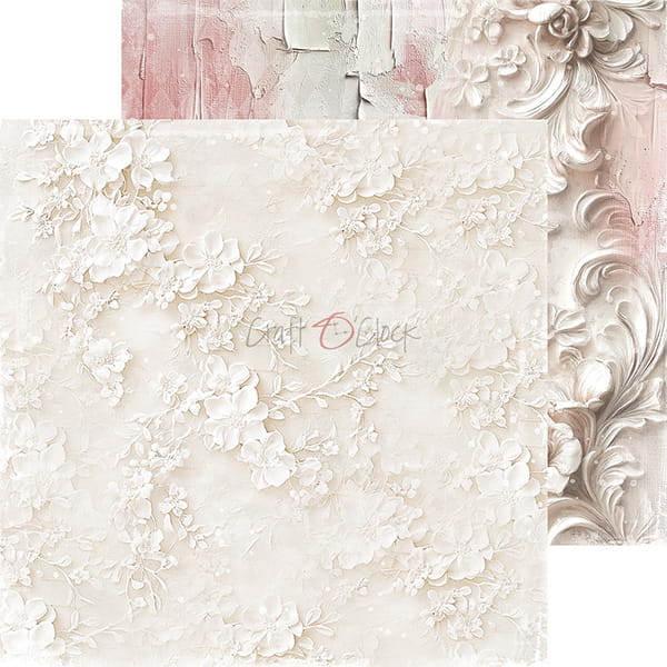 ROSE EMOTIONS 8" X 8" MINI SET OF BASIC PAPERS - CRAFT O'CLOCK