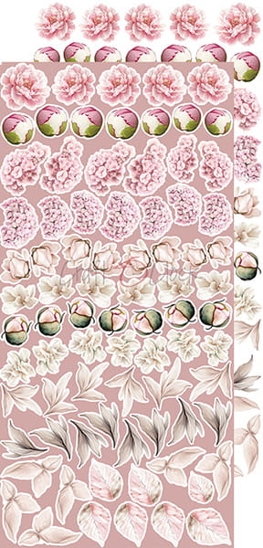 ROSE EMOTIONS EXTRAS SHEET #3 - FLOWERS & MORE - BY CRAFT O'CLOCK