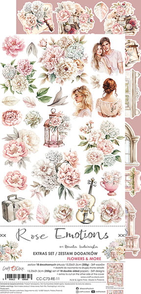 ROSE EMOTIONS - FLOWERS & MORE - EXTRAS SET BY CRAFT O'CLOCK