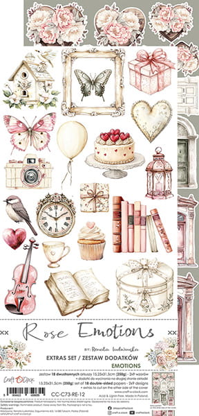 ROSE EMOTIONS - EMOTIONS  - EXTRAS SET BY CRAFT O'CLOCK