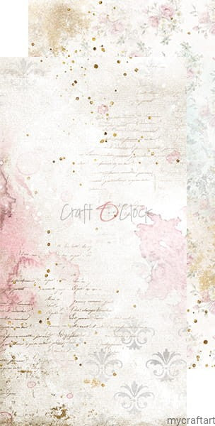 VINTAGE CHIC SET OF BASIC PAPERS - CRAFT O'CLOCK