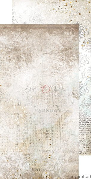 VINTAGE CHIC SET OF BASIC PAPERS - CRAFT O'CLOCK
