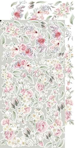 VINTAGE CHIC EXTRAS SET - FLOWERS - BY CRAFT O'CLOCK