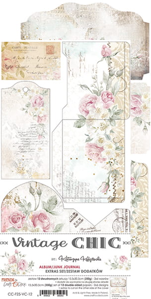 VINTAGE CHIC CARDMAKING/SCRAPBOOKING PRODUCTS PACK
